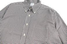 画像2: Used Brooks Brothers Gingham Check B/D Shirt Brown/White (2)