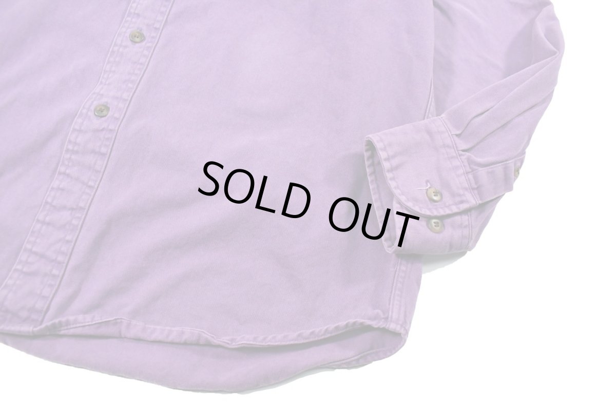 画像3: Used Gap Cotton Twill Shirt Purple (3)