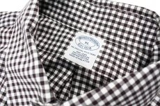 画像4: Used Brooks Brothers Gingham Check B/D Shirt Brown/White (4)