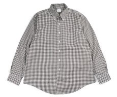 画像1: Used Brooks Brothers Gingham Check B/D Shirt Brown/White (1)