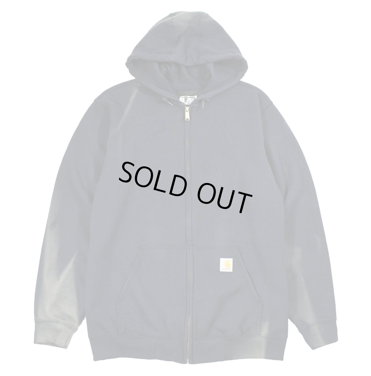 画像1: Used Carhartt Swat Zip Hoodie Fade Navy (1)