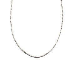 画像1: Italian Silver Necklace #006 (1)