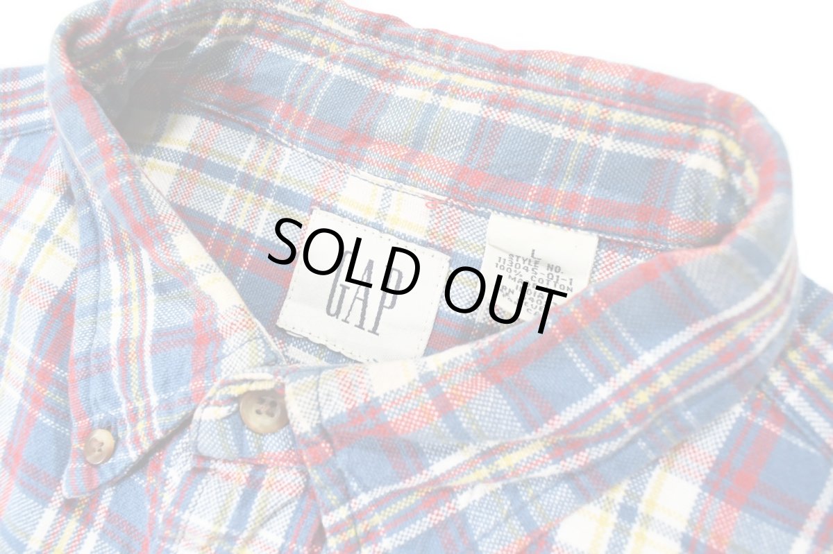 画像4: Used Gap Plaid Pattern B/D Shirt (4)