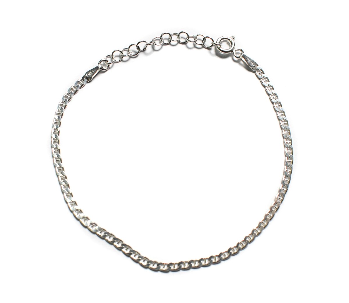 画像1: Italian Silver Bracelet #010 (1)