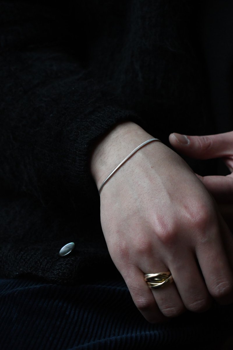 画像4: Italian Silver Bracelet Snake #002 (4)