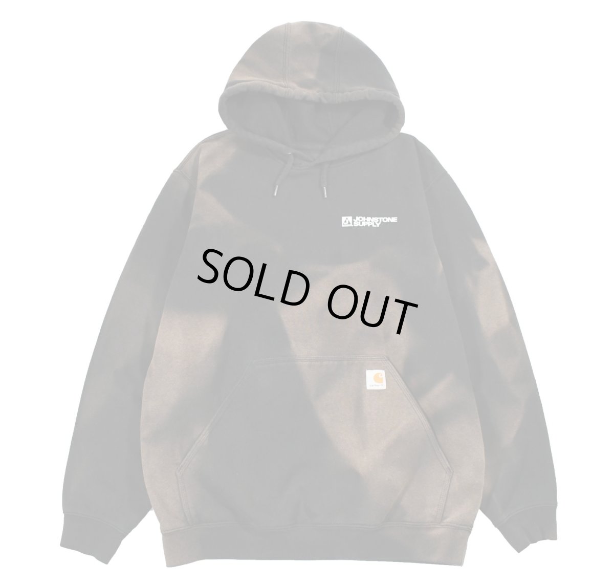 画像1: Used Carhartt Sweat Hoodie Fade Black (1)
