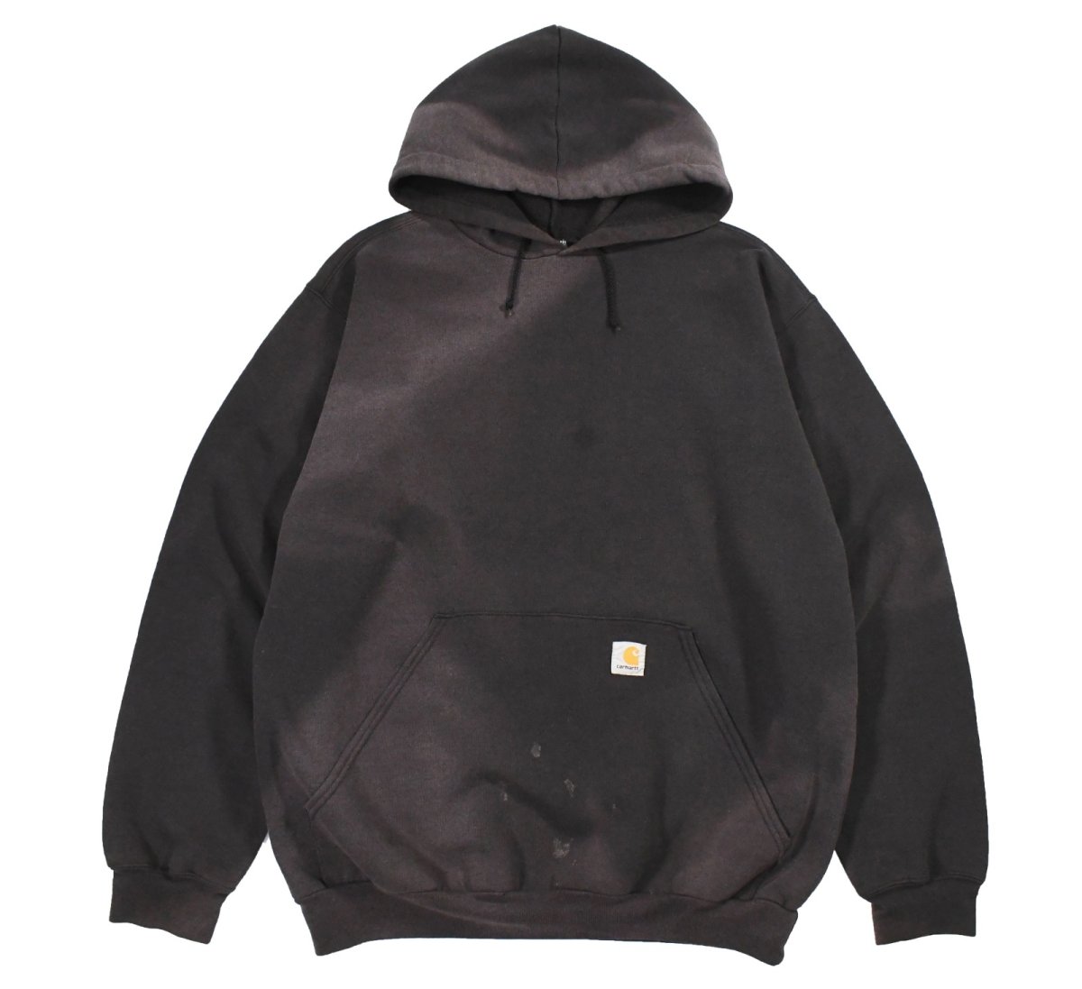 画像1: Used Carhartt Sweat Hoodie Fade Black (1)