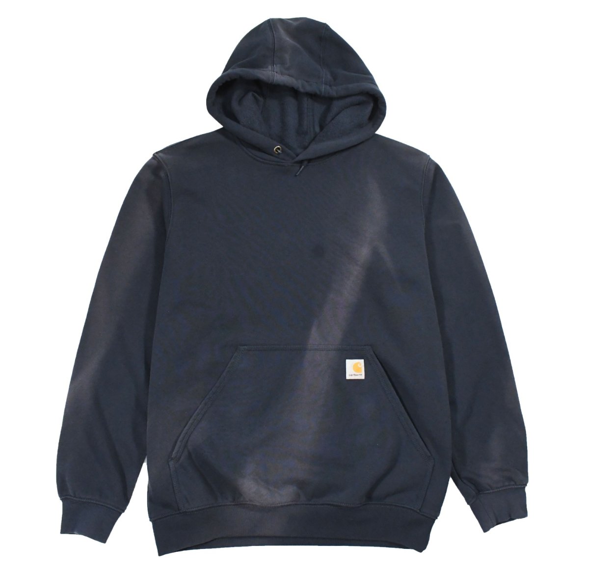 画像1: Used Carhartt Sweat Hoodie Fade Navy (1)