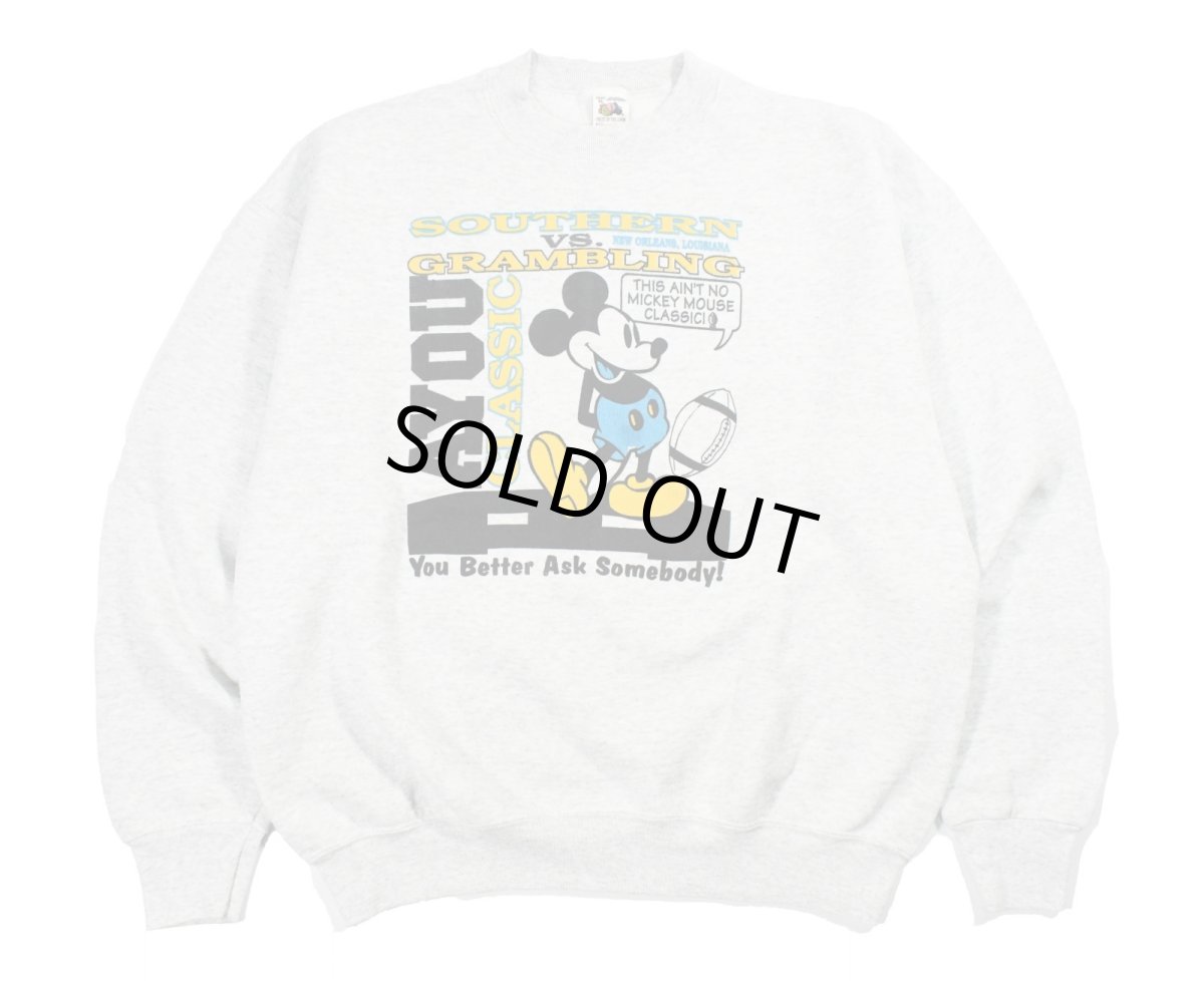 画像1: Used Fruit of the Loom Disney Print Sweat Shirt made in USA (1)