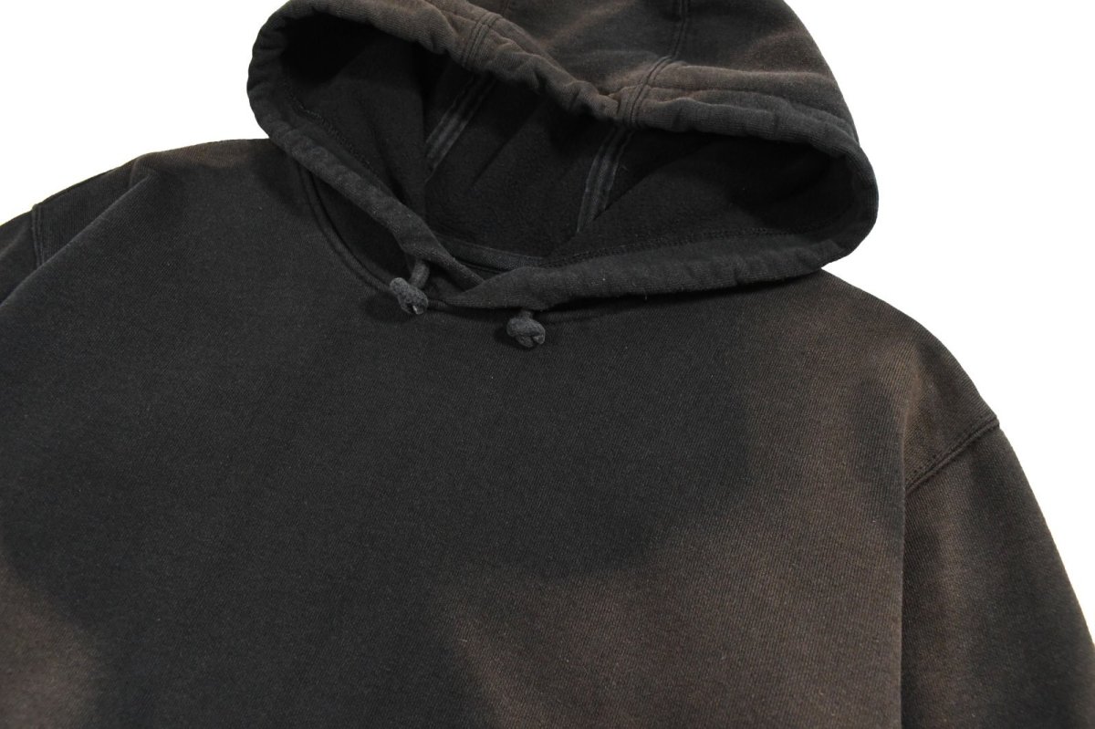 画像2: Used Carhartt Sweat Hoodie Fade Black (2)