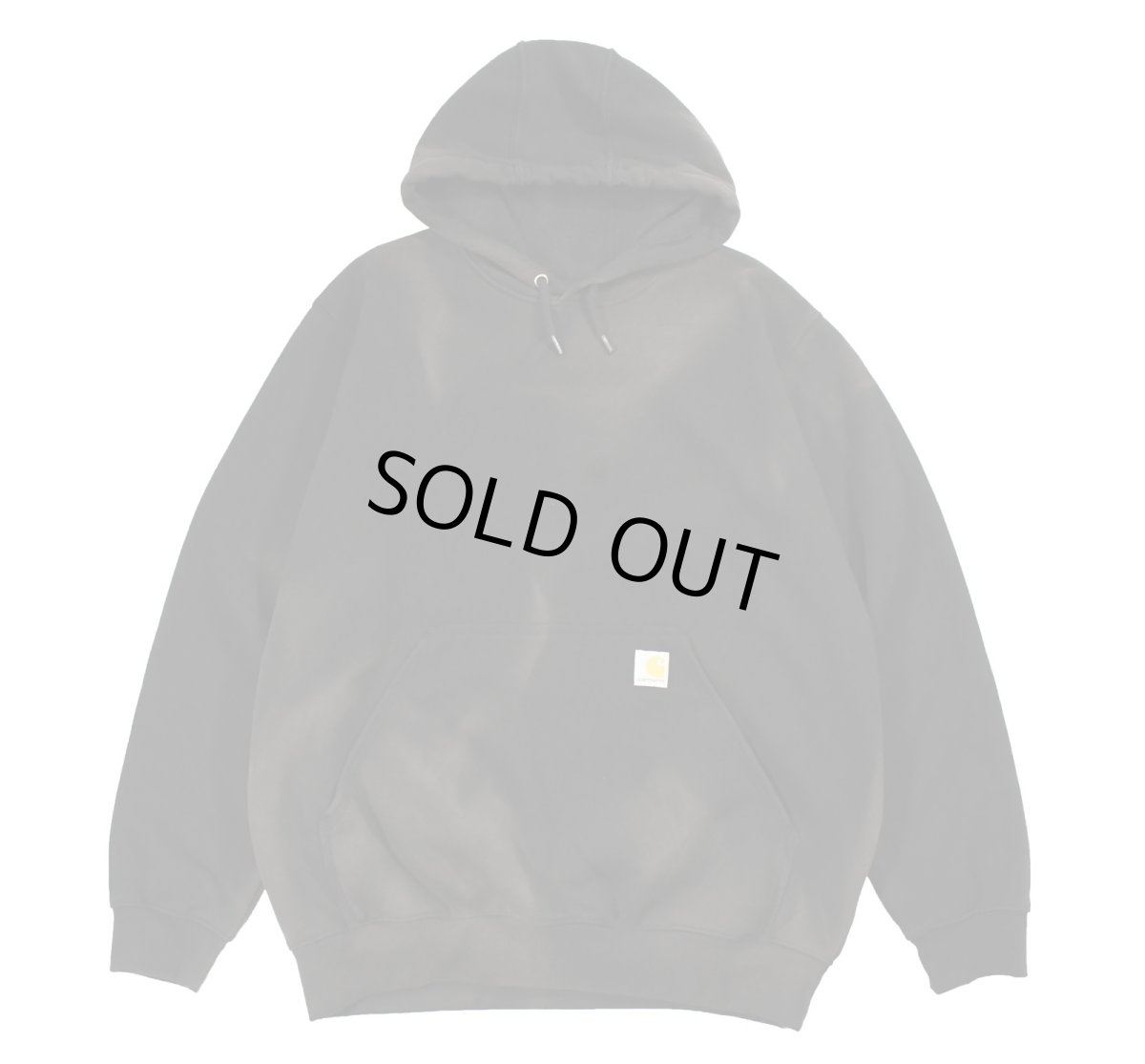 画像1: Used Carhartt Sweat Hoodie Fade Black (1)