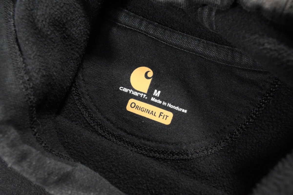 画像5: Used Carhartt Sweat Hoodie Fade Black (5)