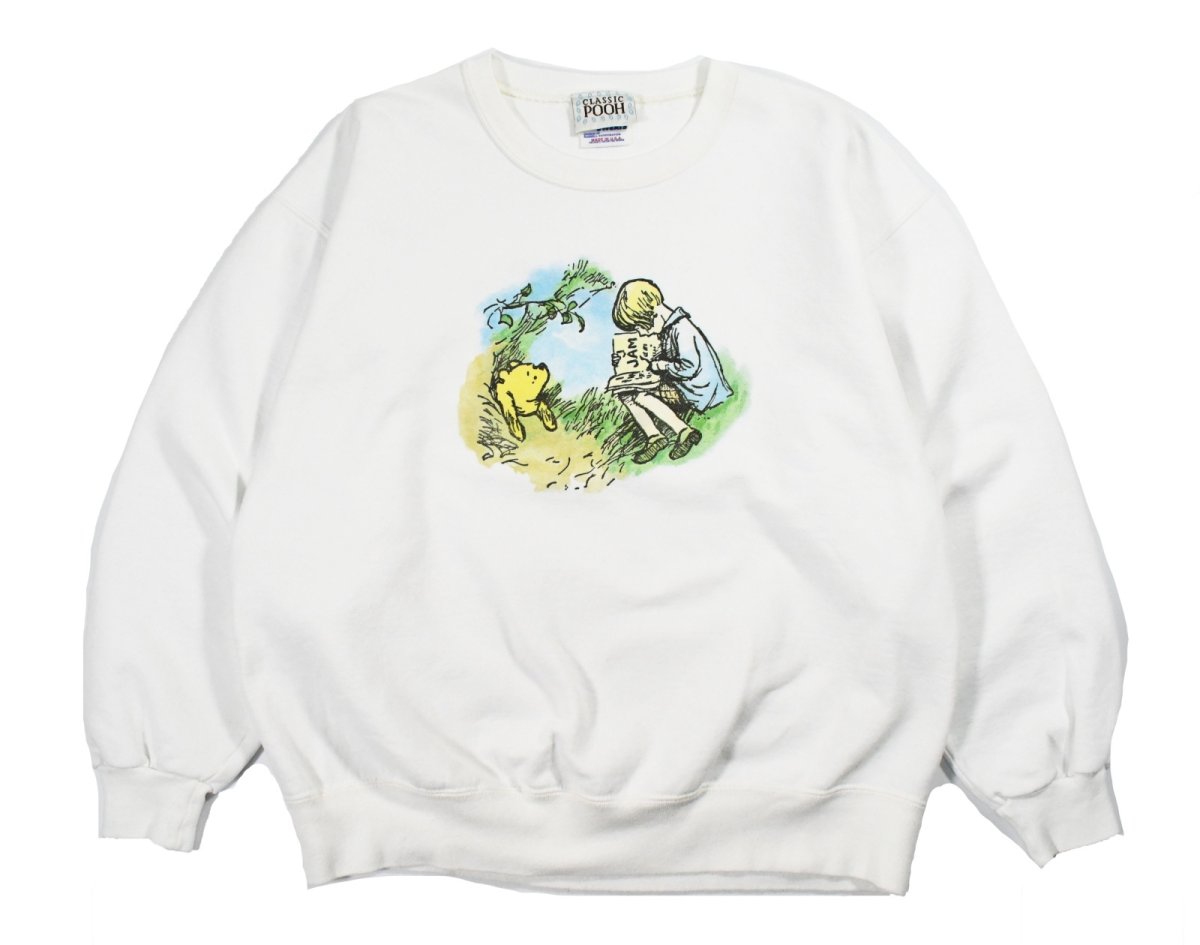 画像1: Used Jerzees Disney Print Sweat Shirt "Winnie-the-Pooh" made in USA (1)