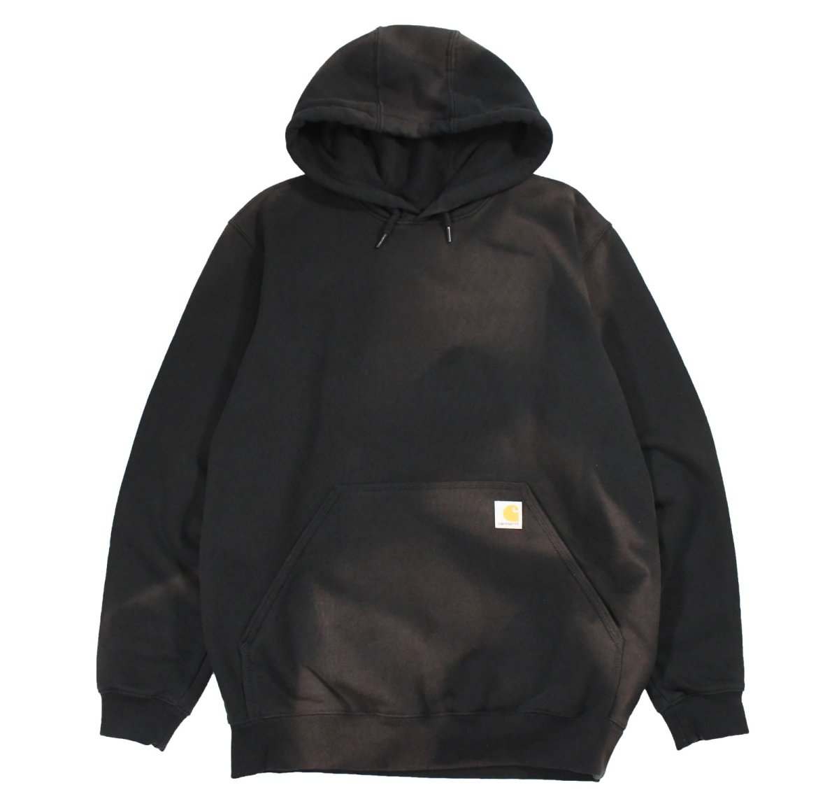 画像1: Used Carhartt Sweat Hoodie Fade Black (1)
