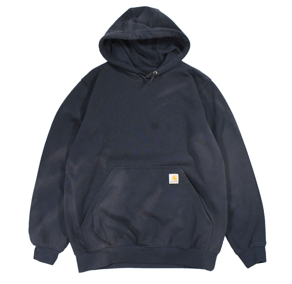 画像1: Used Carhartt Sweat Hoodie Fade Navy (1)