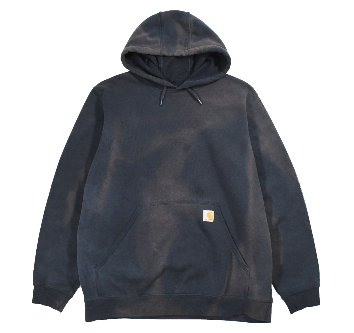 画像1: Used Carhartt Sweat Hoodie Fade Navy (1)