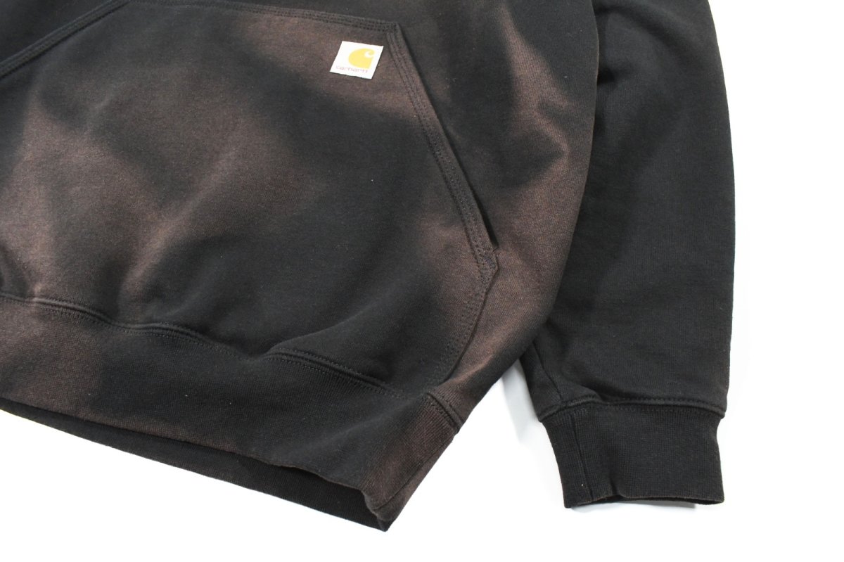 画像3: Used Carhartt Sweat Hoodie Fade Black (3)