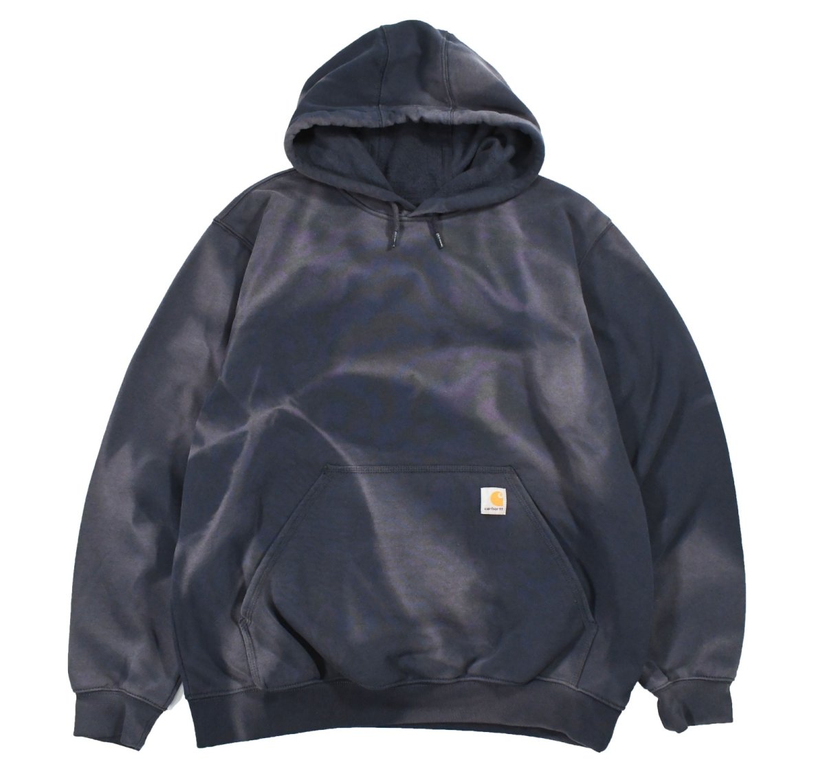 画像1: Used Carhartt Sweat Hoodie Fade Navy (1)