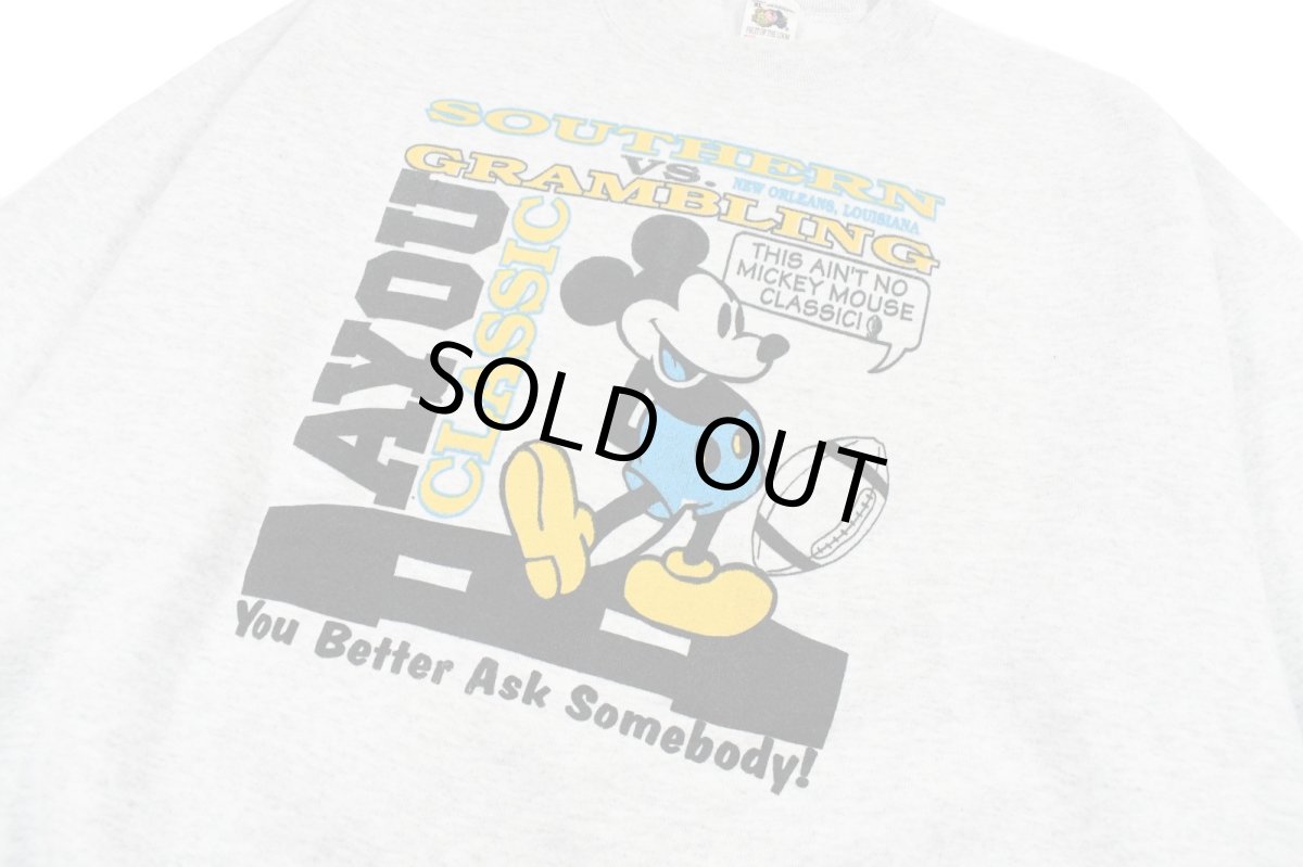 画像2: Used Fruit of the Loom Disney Print Sweat Shirt made in USA (2)