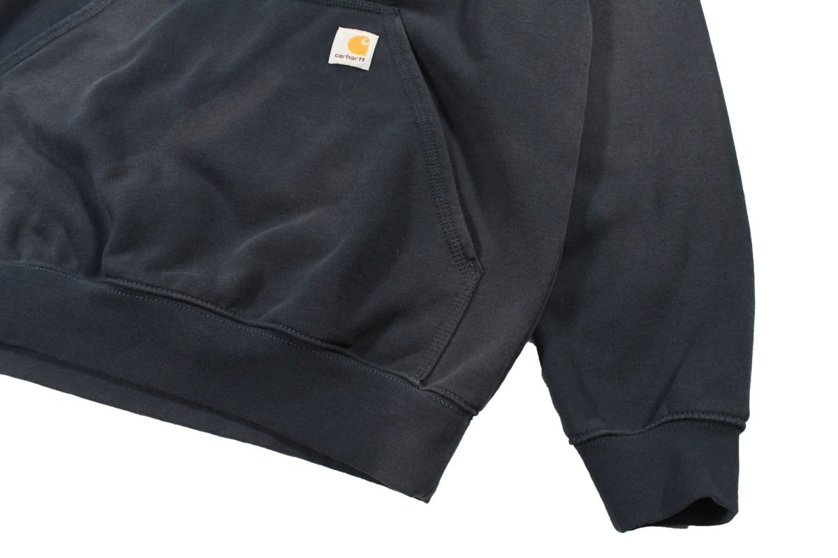 画像3: Used Carhartt Sweat Hoodie Fade Navy (3)