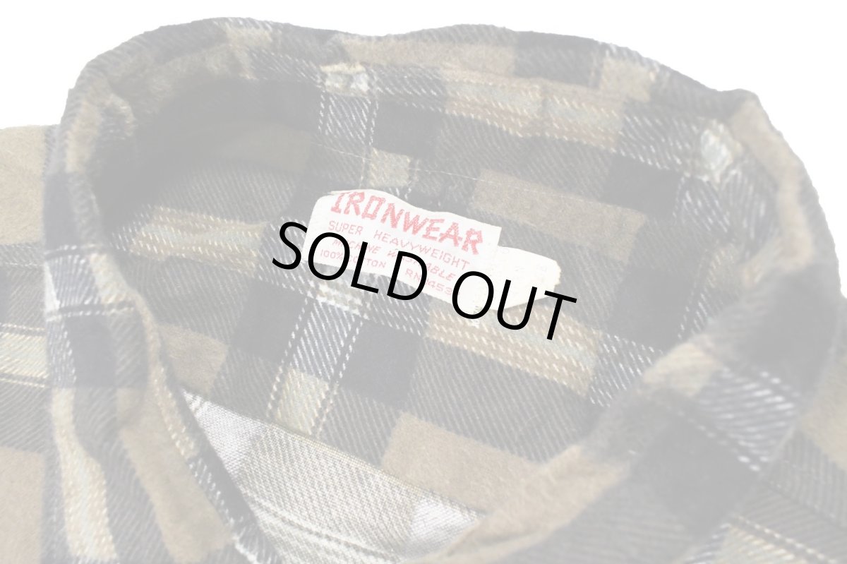 画像5: Deadstock Ironwear Print Flannel Shirt (5)