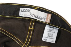 画像6: Deadstock Levi's 569 Denim Pants Reactive Dye Brown リーバイス (6)