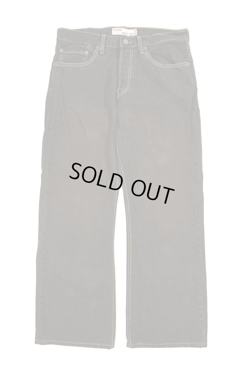 画像1: Deadstock Levi's 567 Denim Pants Loose Boot Cut Reactive Dye Brown リーバイス (1)