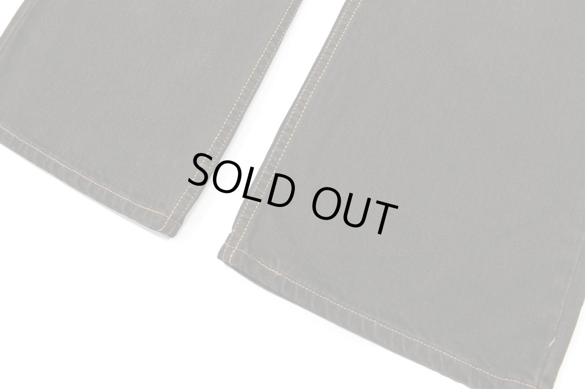 画像3: Deadstock Levi's 567 Denim Pants Loose Boot Cut Reactive Dye Brown リーバイス (3)