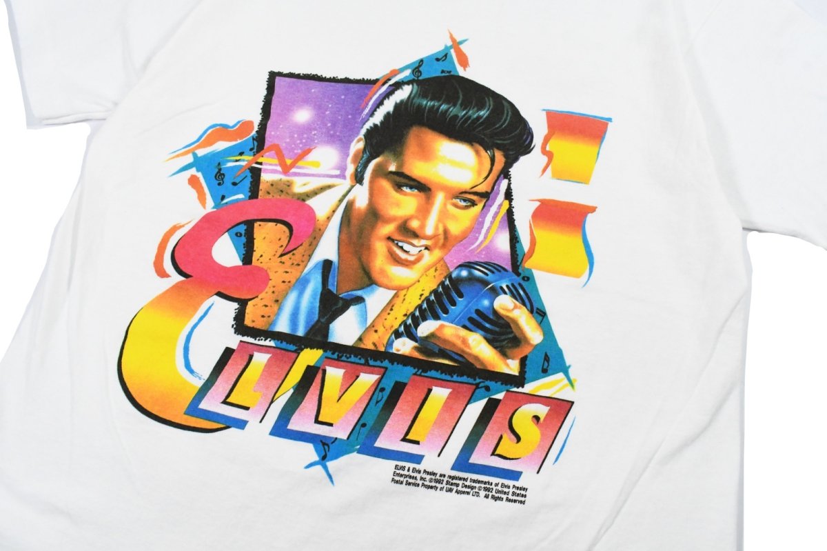 画像2: Used Musician Print Tee "Elvis Presley" made in USA (2)