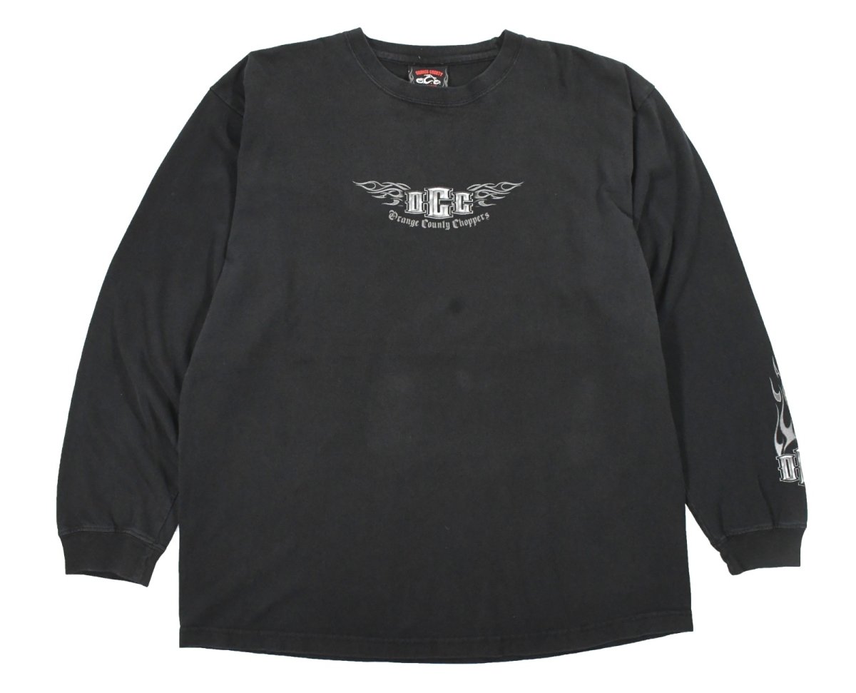 画像1: Used Orange County Choppers L/S Print Tee (1)