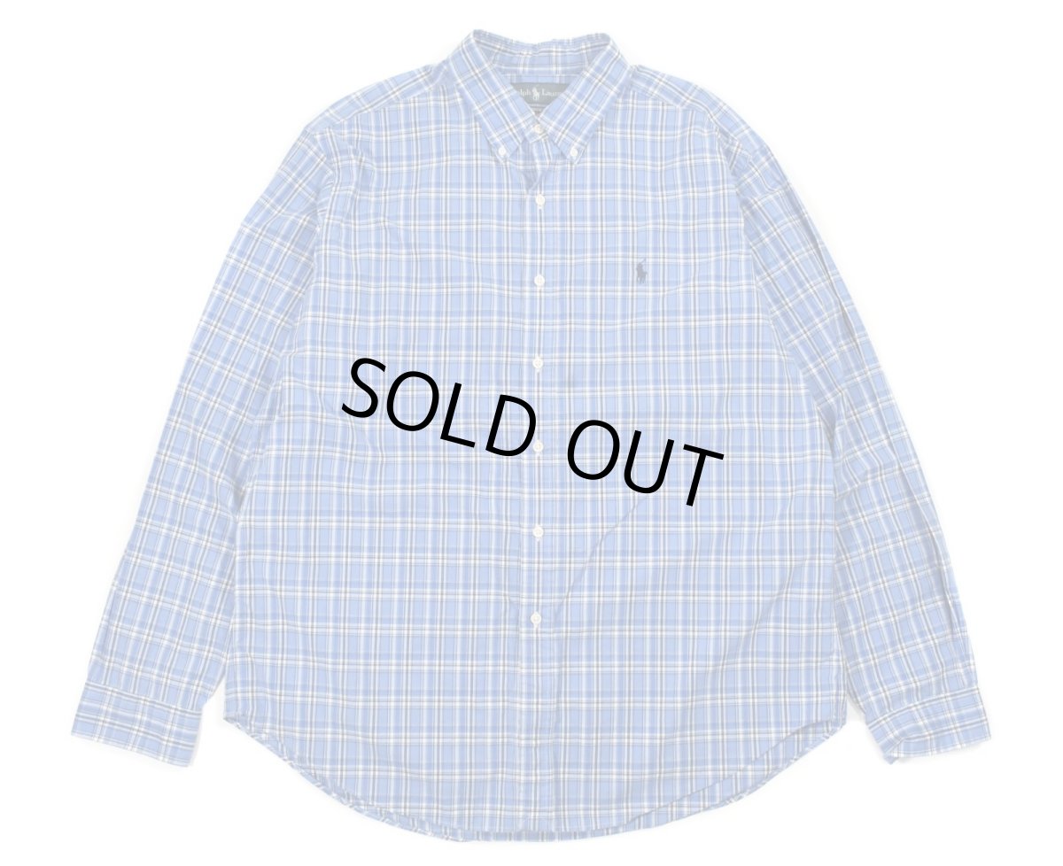 画像1: Used Ralph Lauren Plaid Pattern B/D Shirt "Classic Fit" (1)