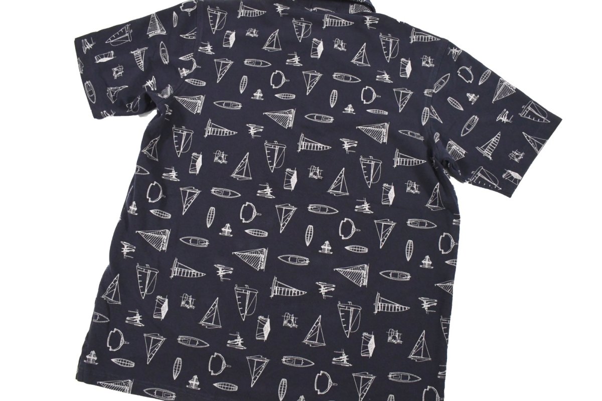画像4: Used Lands' End Polo Shirt Navy (4)