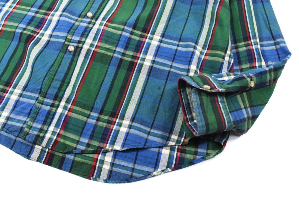 画像3: Used Ralph Lauren Plaid Pattern B/D Shirt "Custom Fit" (3)
