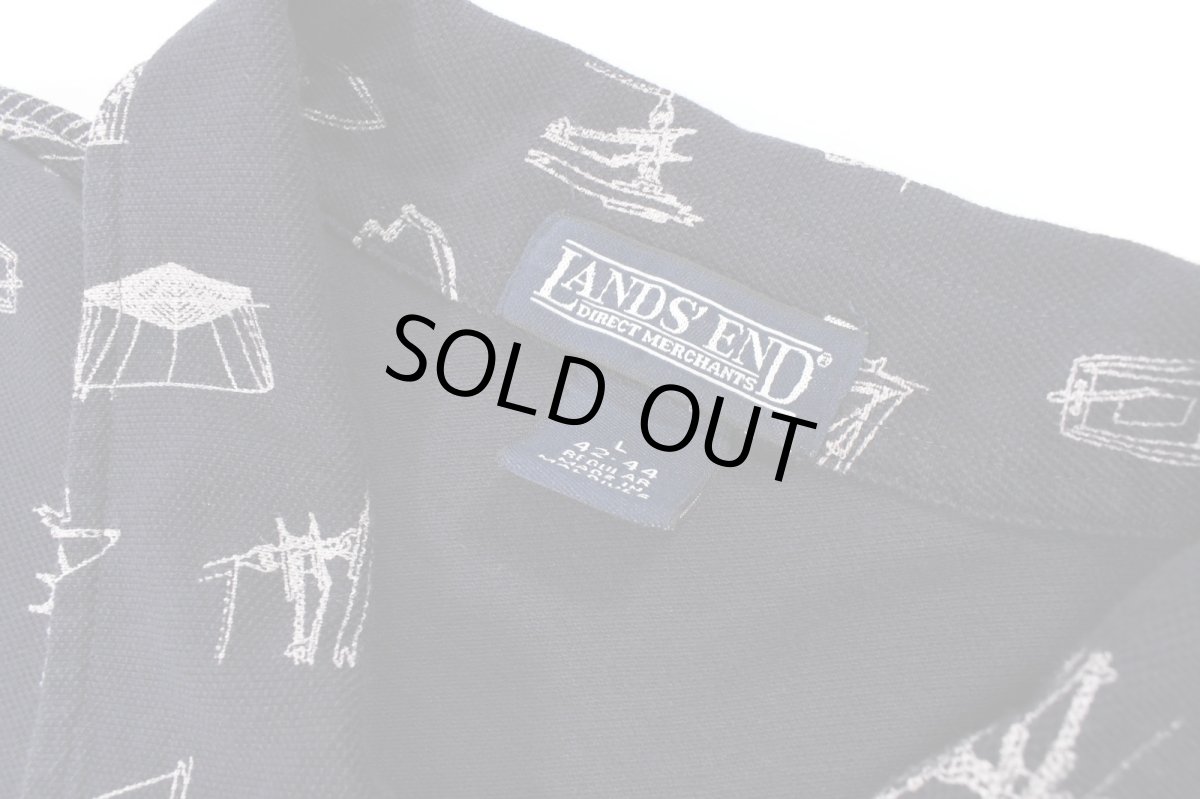 画像3: Used Lands' End Polo Shirt Navy (3)