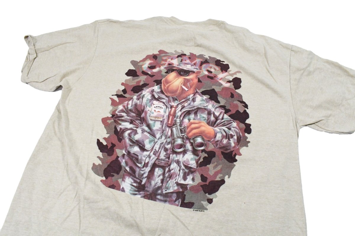 画像4: Deadstock Corporate S/S Print Tee "Camel" made in USA (4)