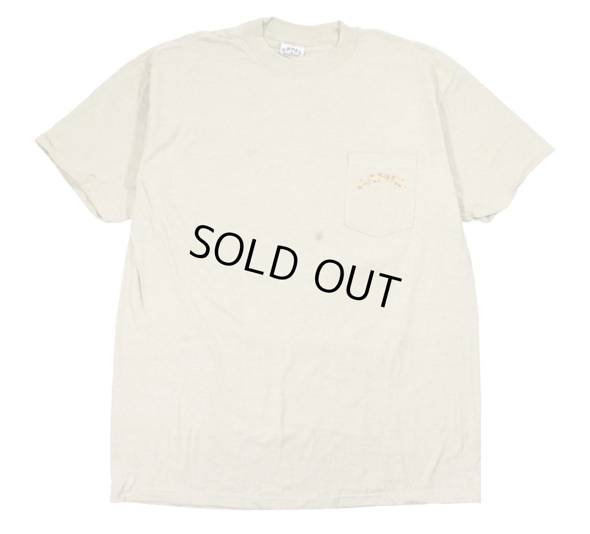画像1: Deadstock Corporate S/S Print Tee "Camel" made in USA (1)
