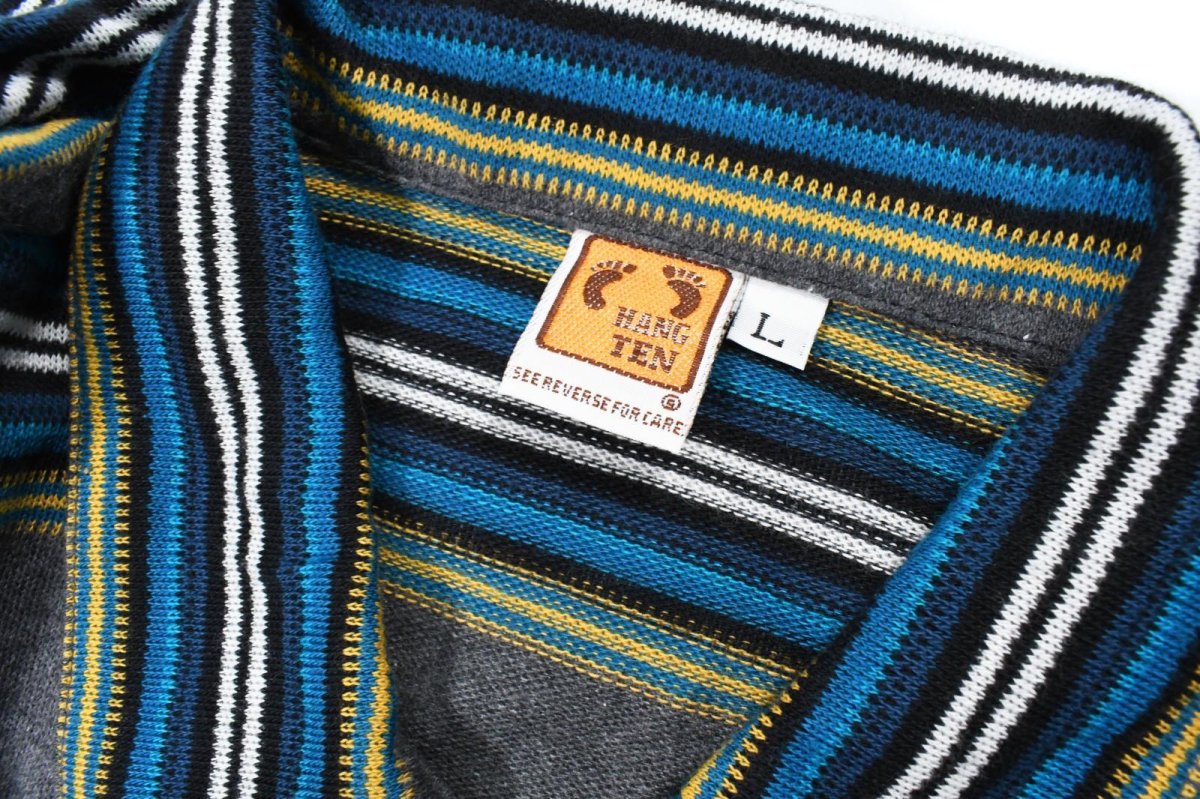 画像4: Deadstock Hang Ten Full Button Polo Shirt made in USA (4)