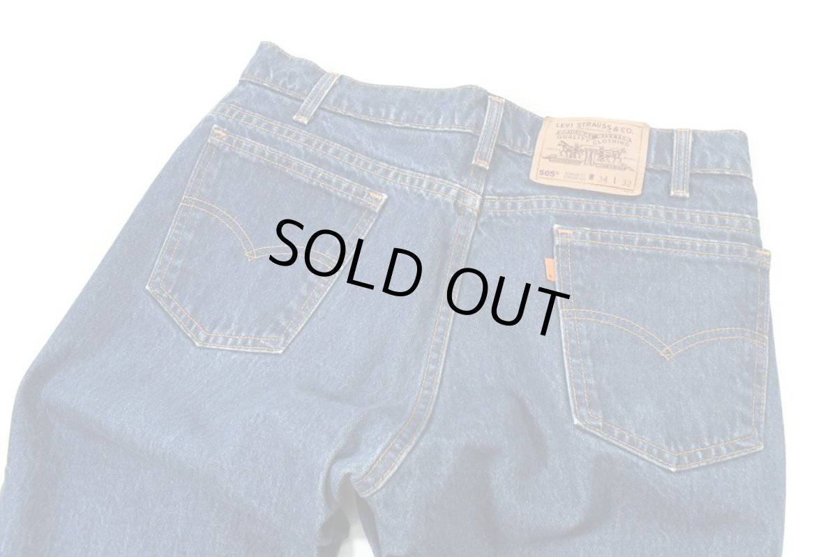 画像4: 94' Deadstock Levi's 505 Denim Pants made in USA リーバイス (4)