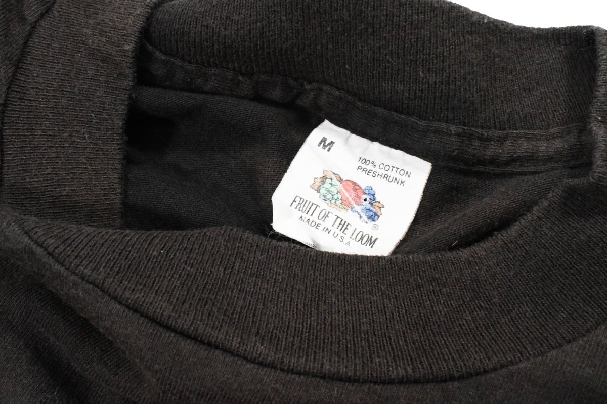 画像3: Used Fruit of the Loom Pocket Tee Fade Black made in USA (3)