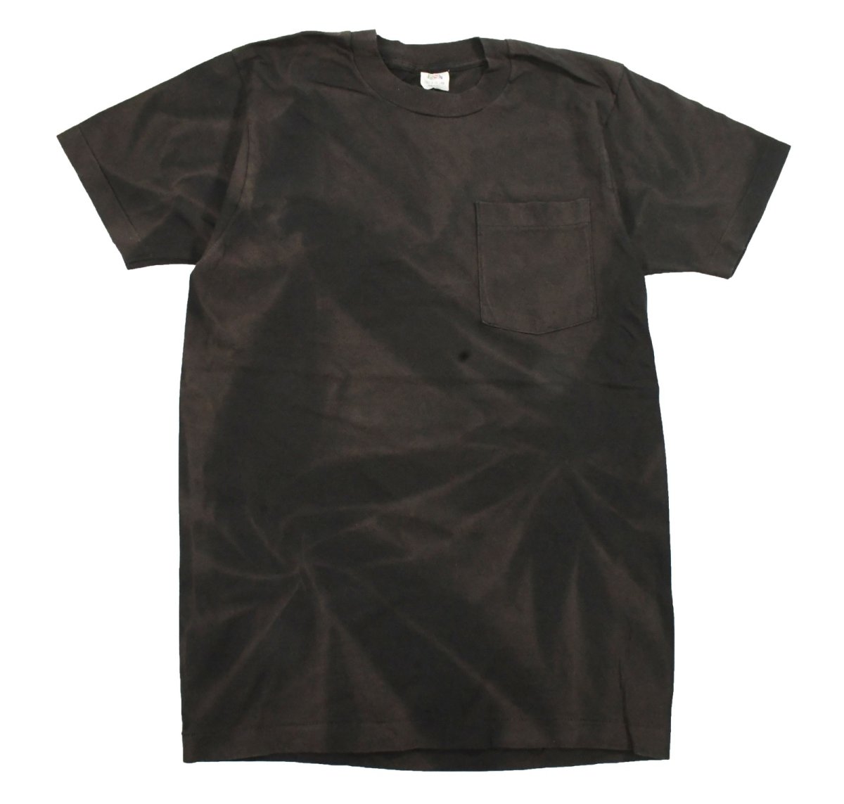 画像1: Used Fruit of the Loom Pocket Tee Fade Black made in USA (1)