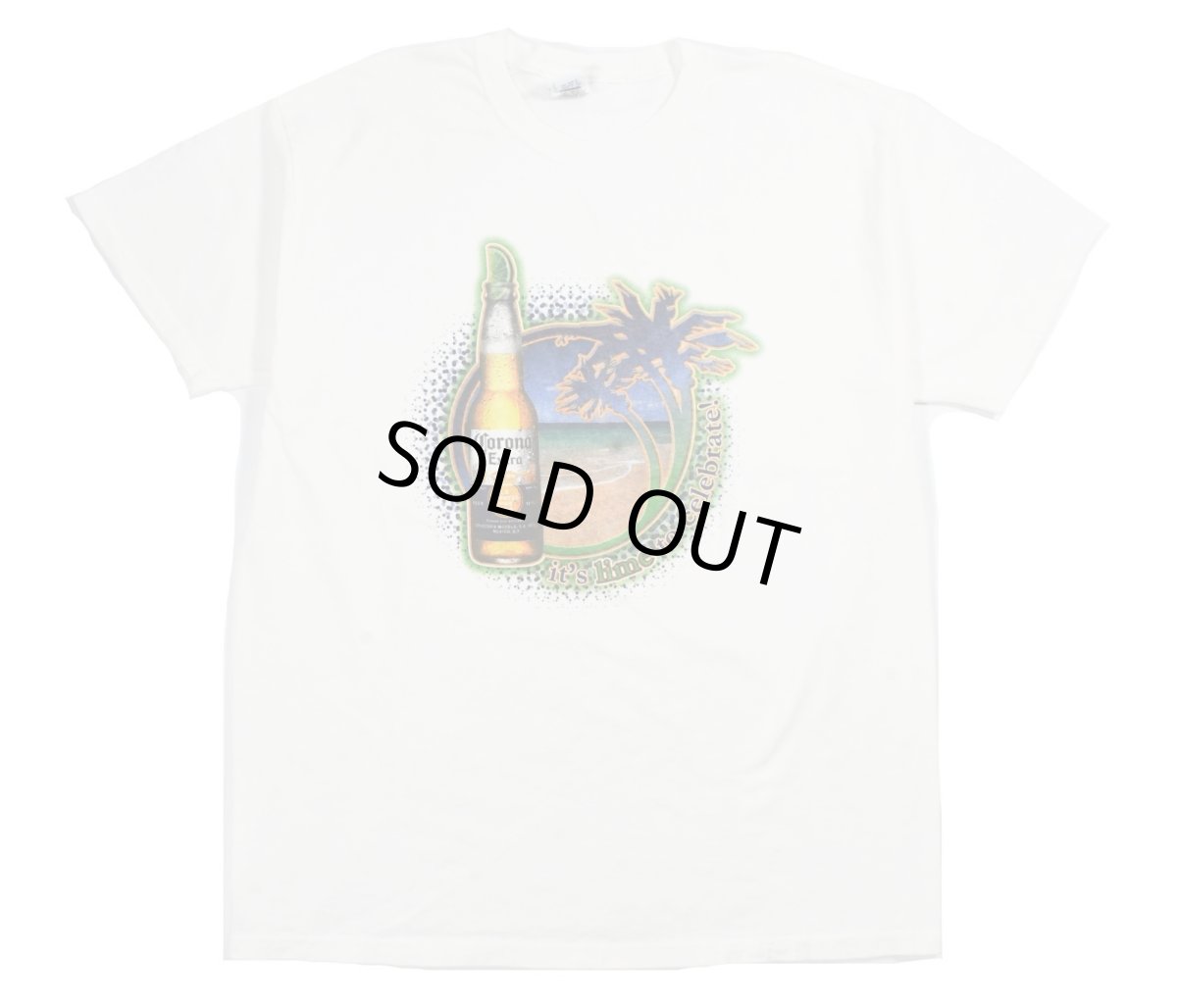 画像1: Used Corporate S/S Print Tee "Corona Extra" (1)