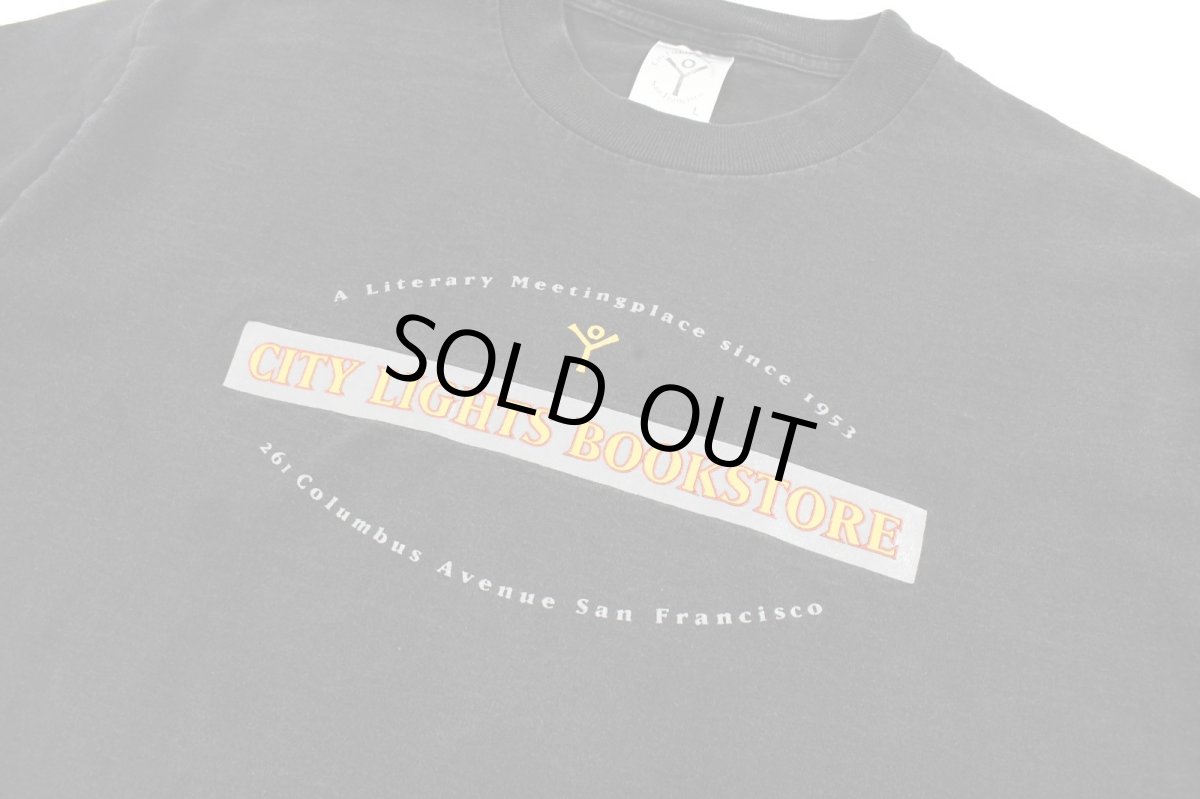 画像2: Used City Lights Bookstore S/S Print Tee made in USA (2)