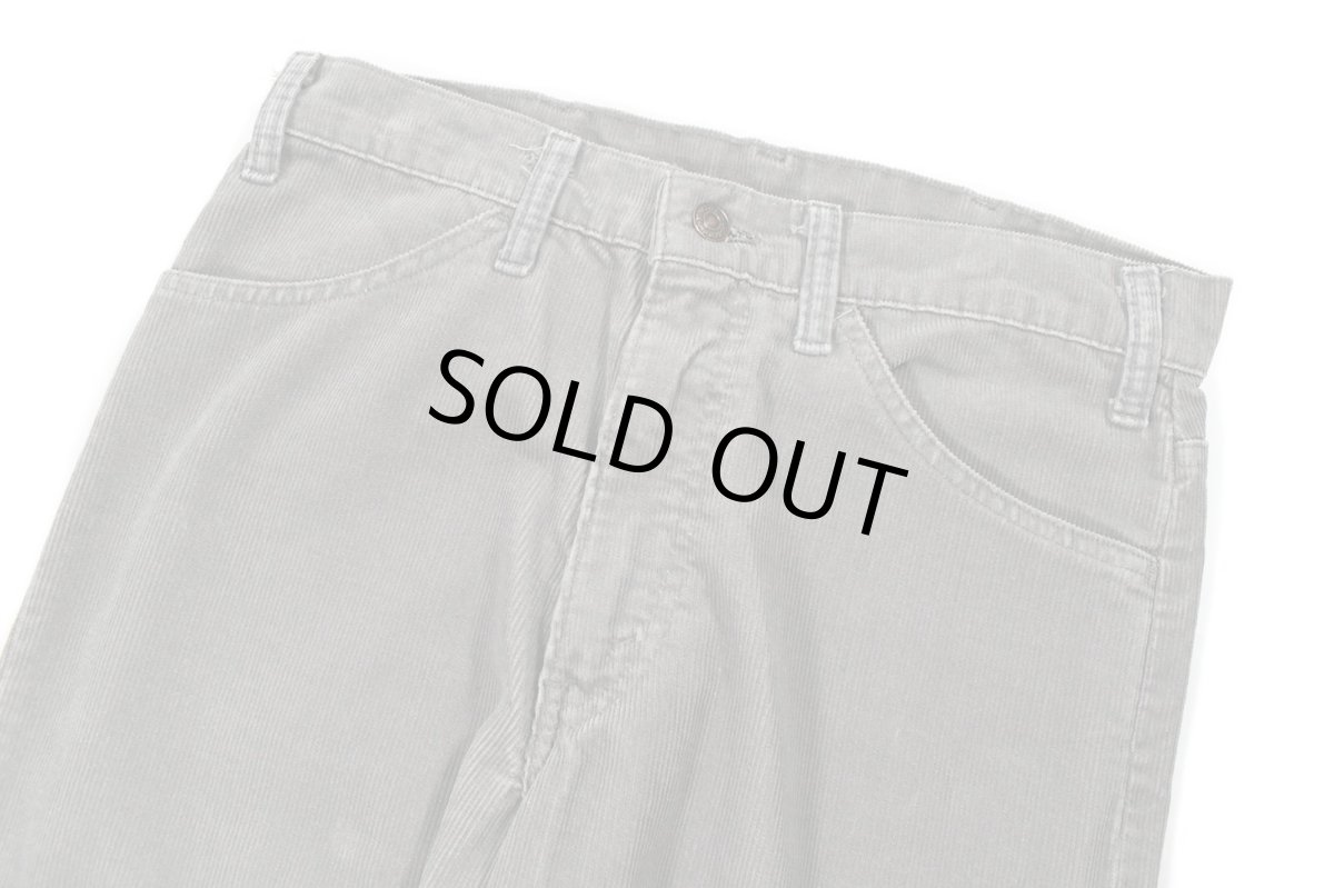 画像2: 80s Used Levi's 519 Corduroy Pants Grey リーバイス (2)