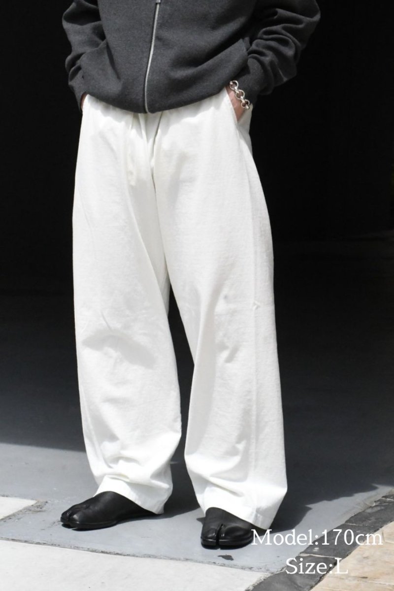 画像5: Los Angeles Apparel 8.5oz Wide Leg Jersey Pants Off White ロサンゼルス アパレル (5)