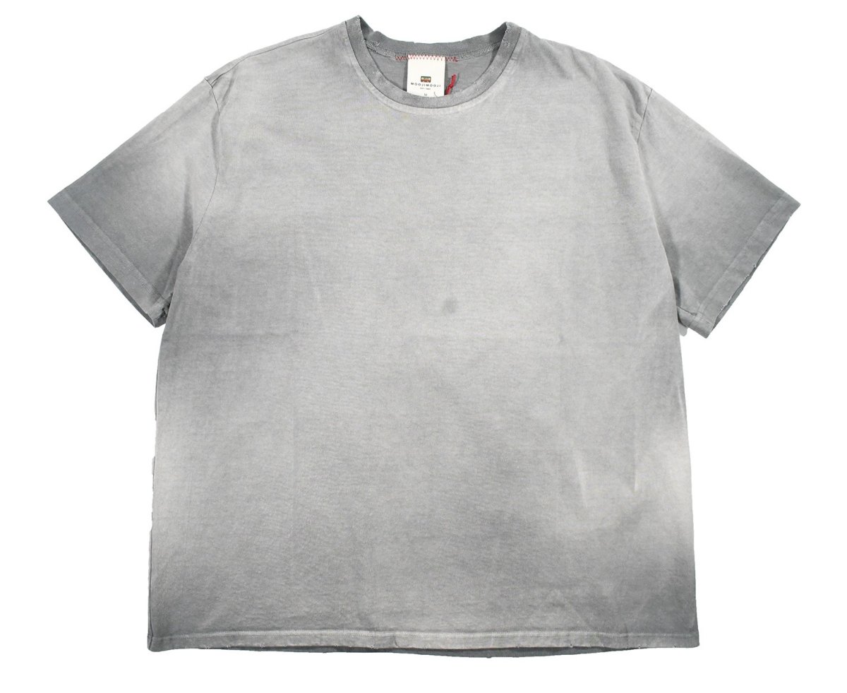 画像1: MOOJI MOOJI US Oversize Crop T-Shirt Aged Grey (1)