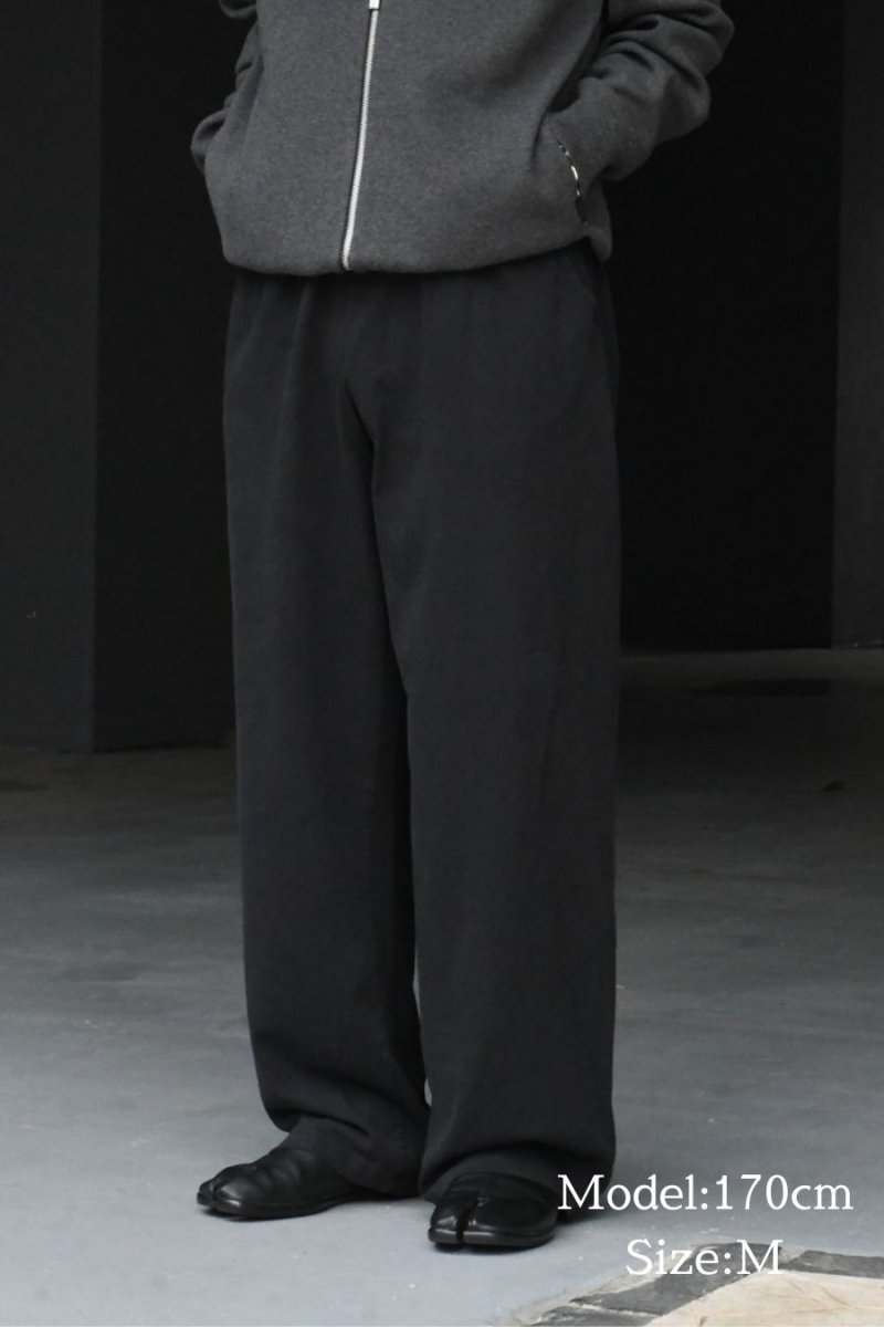 画像9: Los Angeles Apparel 8.5oz Wide Leg Jersey Pants Black ロサンゼルス アパレル (9)