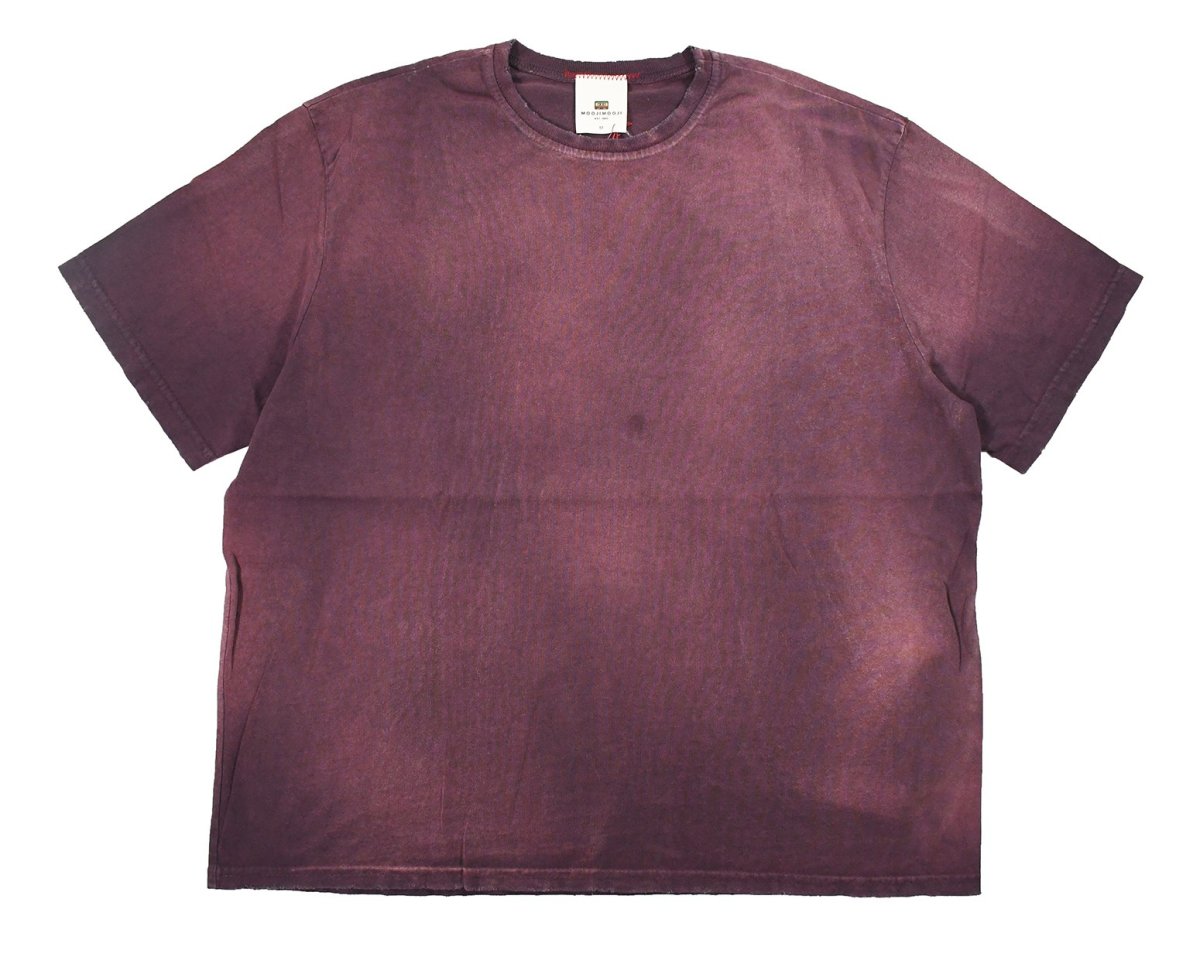 画像1: MOOJI MOOJI US Oversize Crop T-Shirt Plum (1)