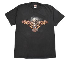 画像1: Used Harley-Davidson S/S Print Tee Black made in USA (1)