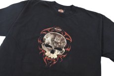 画像2: Used Harley-Davidson S/S Print Tee Black made in USA (2)