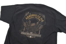 画像4: Used Harley-Davidson S/S Print Tee Black made in USA (4)